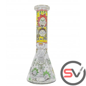 WERE ALL GOING TO DIE RICK AND MORTY GLASS BEAKER 10inch (GLOW IN DARK)